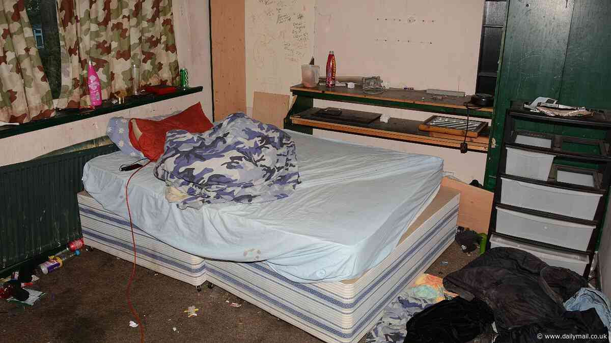 Inside the monsters' lair: How paedophiles raped underage girls in 'filthy hovel'... and the sick nickname they gave it