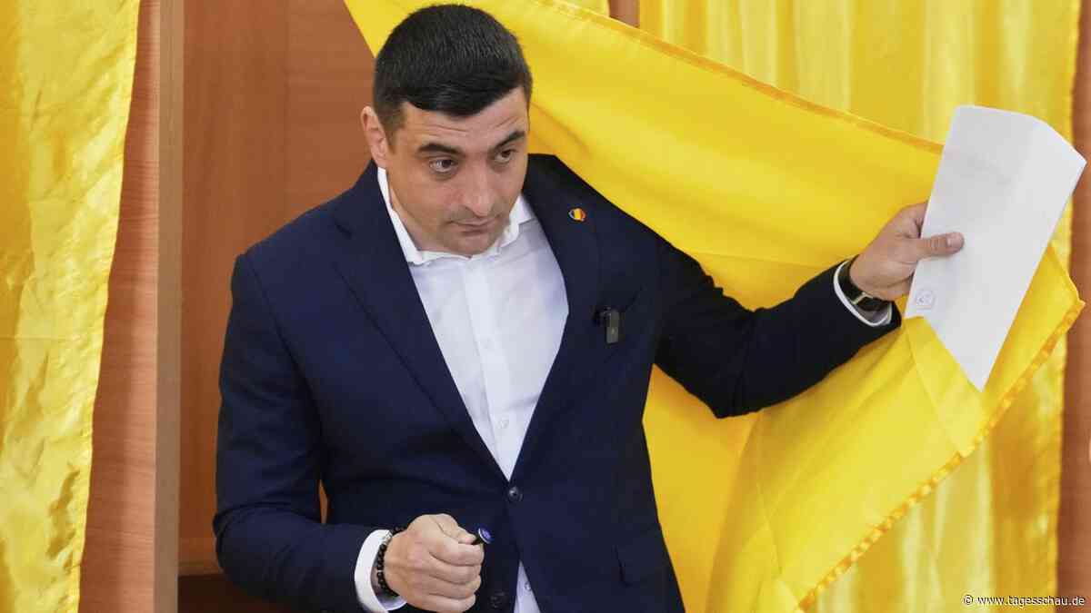 Rechtspopulist Simion liegt bei der Präsidentenwahl in Rumänien vorn