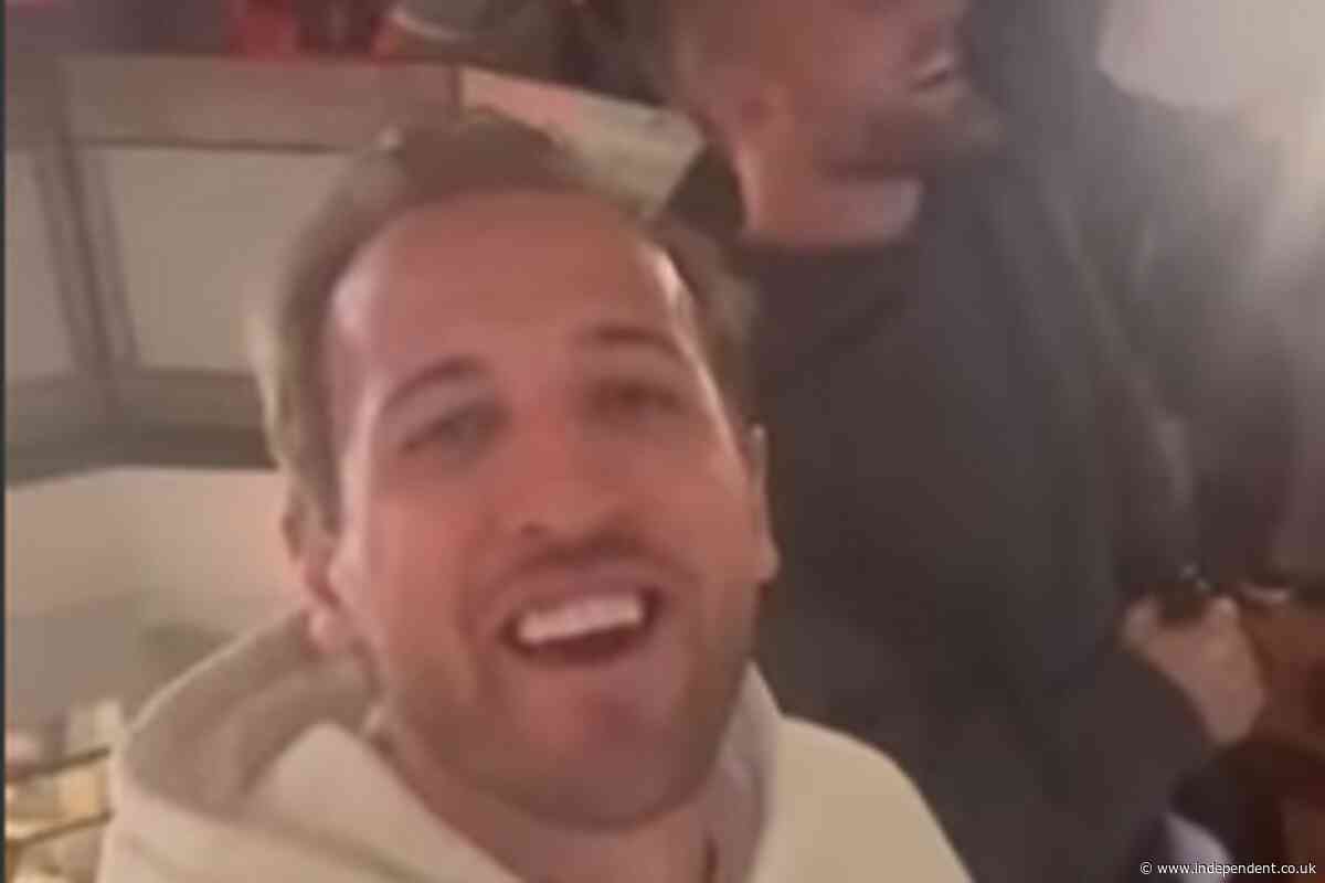 Harry Kane sings ‘We are the Champions’ in bar after winning first trophy