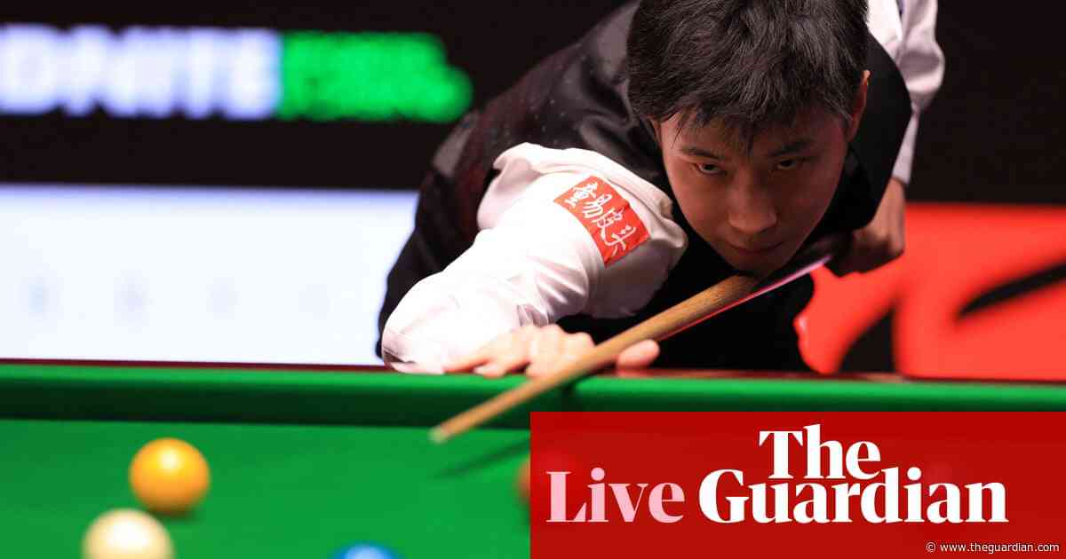 Zhao Xintong holds 11-6 lead over Mark Williams: World Snooker Championship final – as it happened
