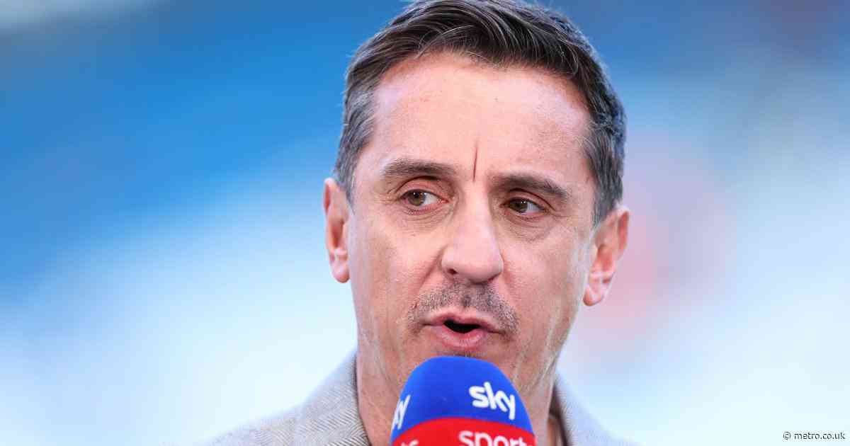Gary Neville makes PSG vs Arsenal prediction ahead of Champions League semi-final clash
