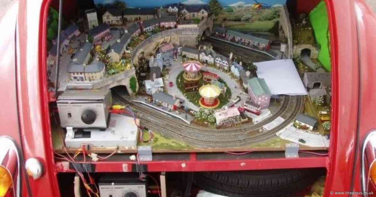 Model railway found in boot of classic car raises thousands for charity