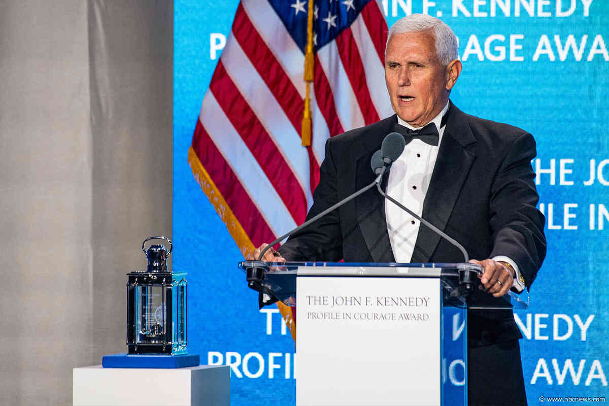Mike Pence receives JFK Profile in Courage Award for Jan. 6 actions