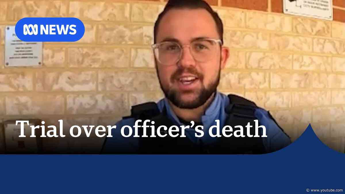 Distressing video played in court after police officer run over | ABC News