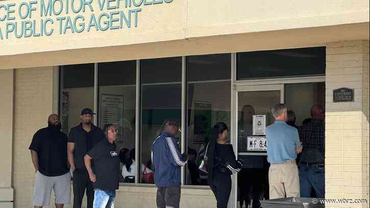 Dozens line up at Express OMV as enforcement deadline for REAL ID looms