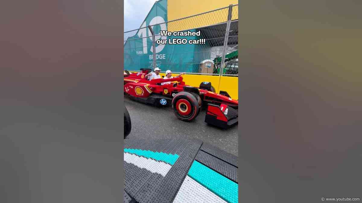 WE CRASHED OUR LEGO CAR!!!