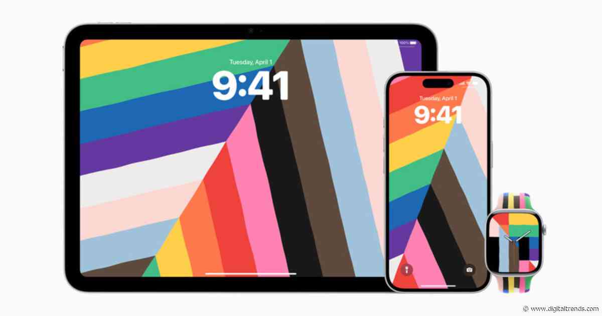 Apple just dropped a new watch band and wallpapers for Pride 2025