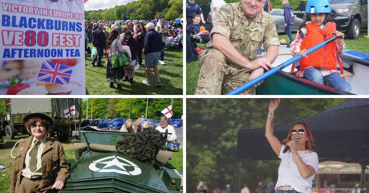 Pictures: Thousands descend on Blackburn’s Witton Park for VE80 Fest