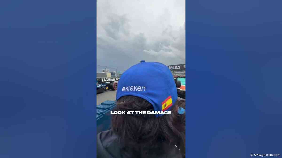 The Miami Drivers’ Parade was PURE chaos. Ride onboard with Alex and Carlos 🤳😂  #f1 #miamigp
