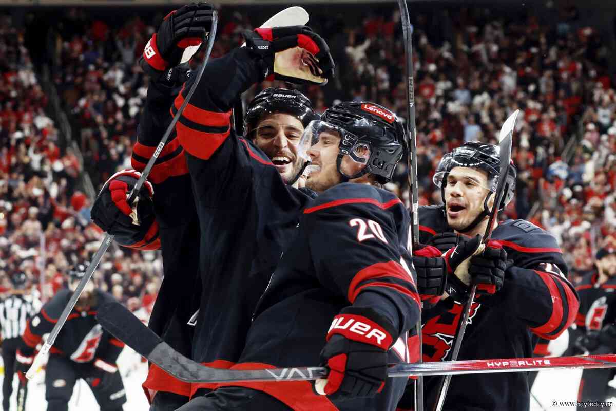 Hurricanes' Sebastian Aho celebrates arrival of baby during extended break in Stanley Cup Playoffs