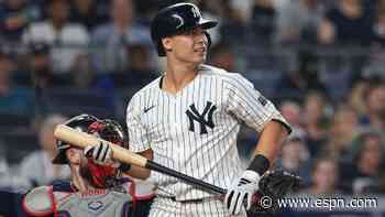 Yanks' Volpe back, 2 days after hurting shoulder