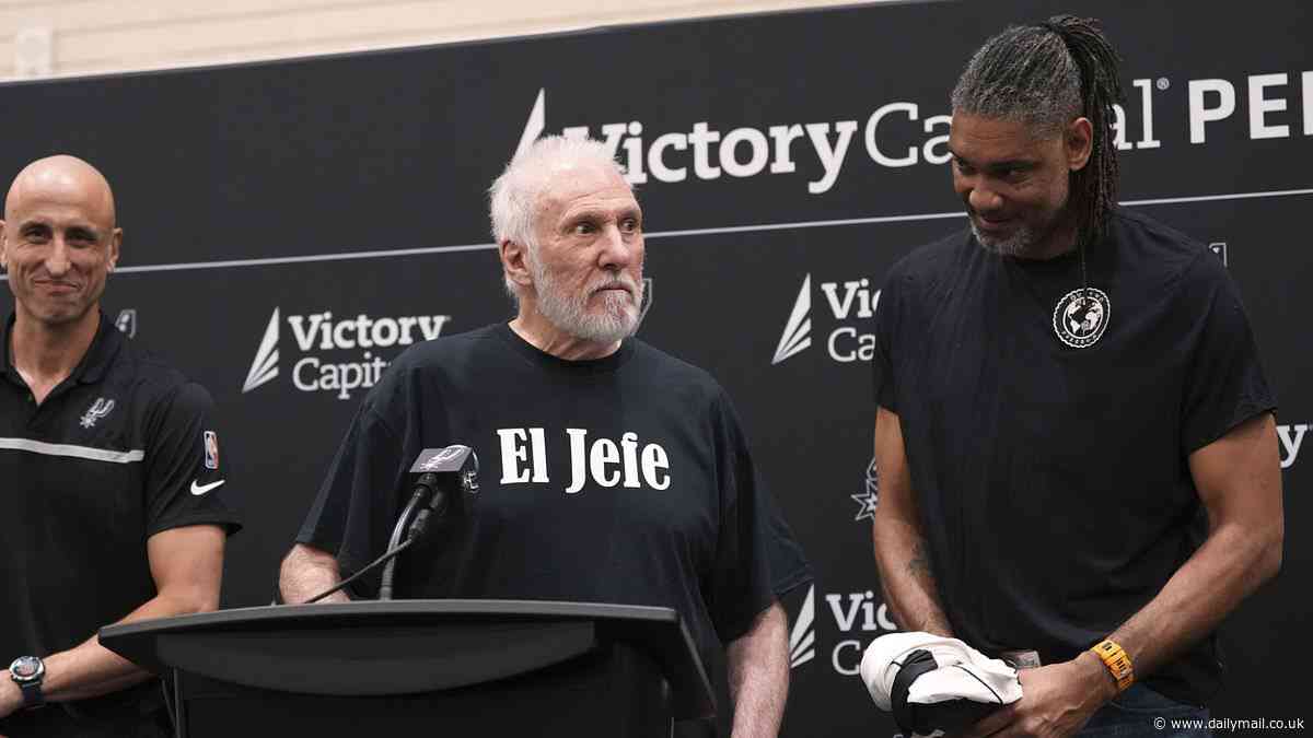 San Antonio Spurs legend Gregg Popovich sparks fears with first public appearance in six months