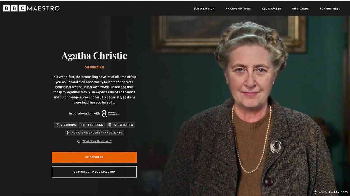 Agatha Christie + AI = New BBC Writing Course and ‘Profoundly Moving Experience’