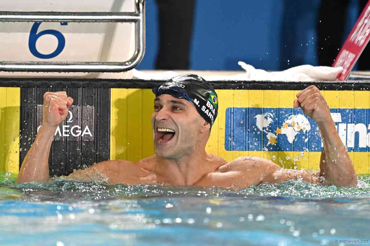Nicholas Santos Breaks Men’s 45-49 Masters’ World Record With A 23.26 50 Fly