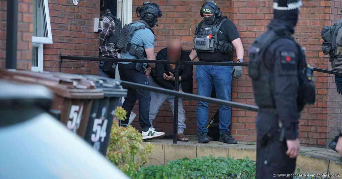 Dramatic moment terror police swoop in and make arrests in another raid