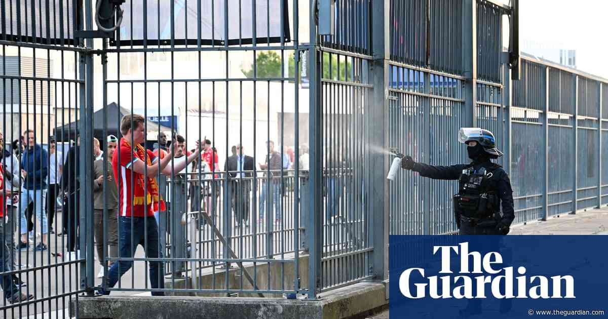 Ex-French interior minister apologises to Liverpool fans for making them a ‘scapegoat’