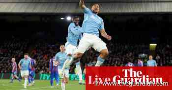 Crystal Palace 1-1 Nottingham Forest: Premier League – as it happened