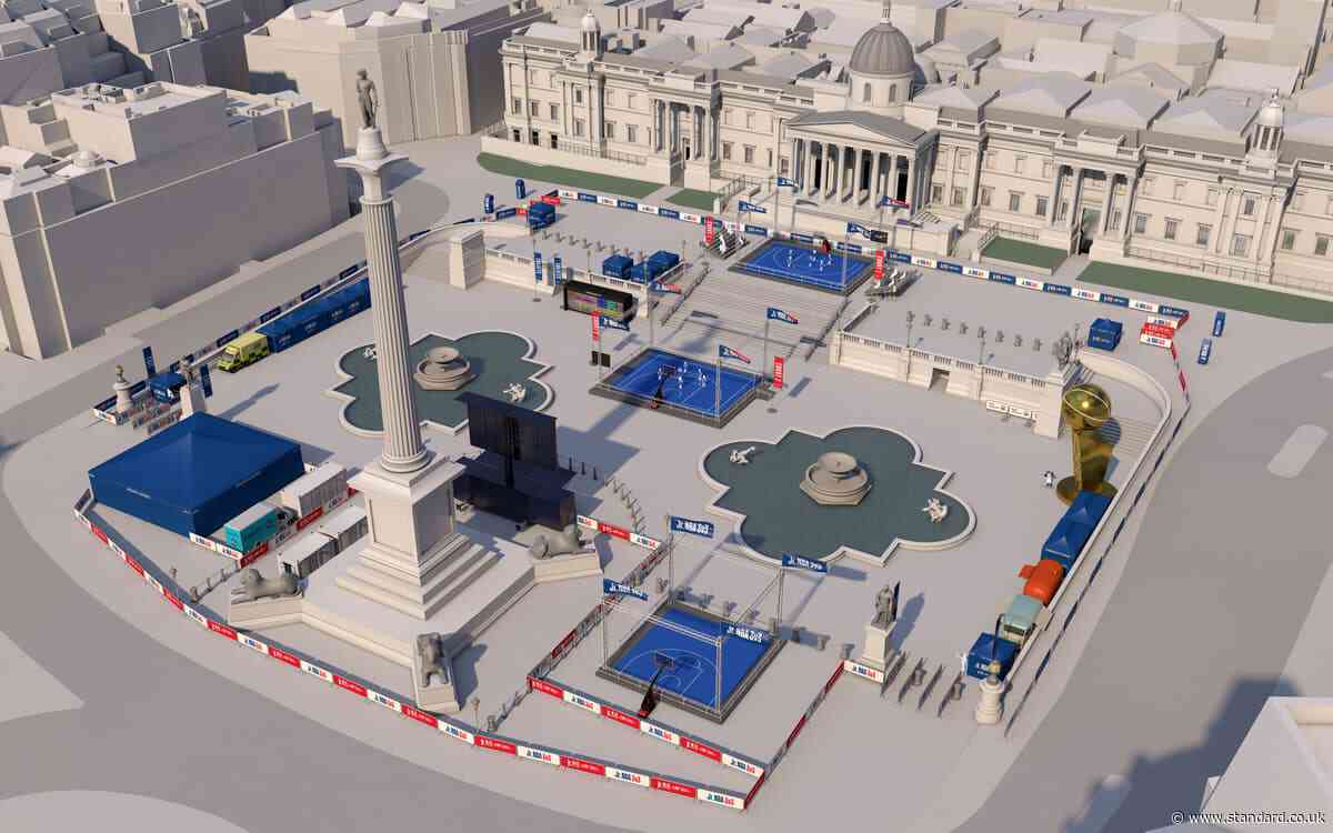Trafalgar Square to host first basketball competition with NBA event