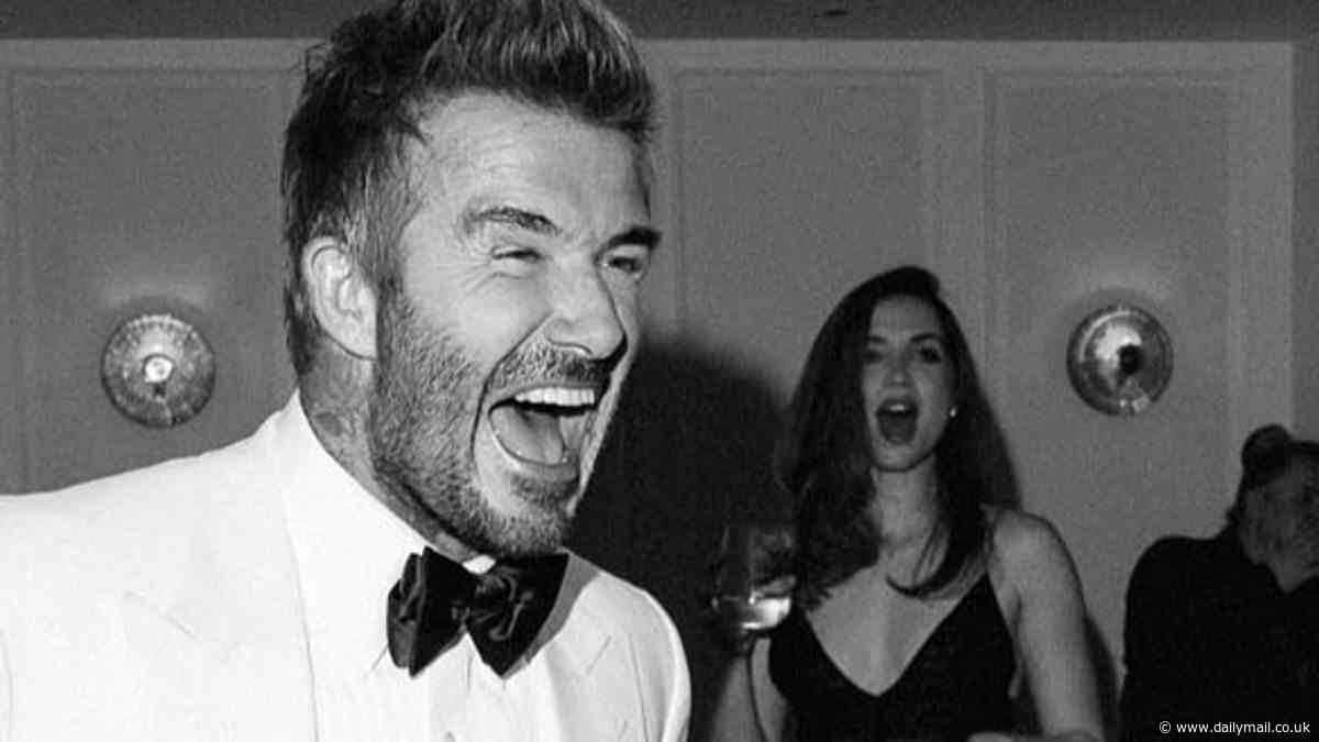 Tom Cruise's girlfriend Ana de Armas is spotted dancing in David Beckham's 50th birthday snaps after couple hid during 3am departure from star-studded bash