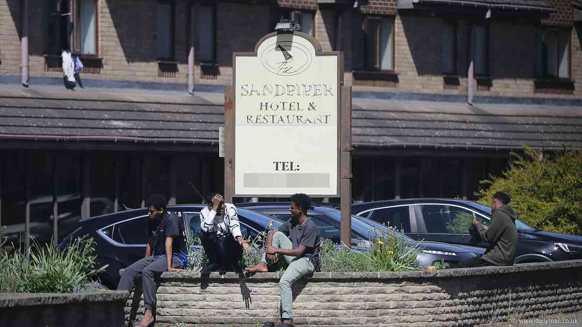 The migrant hotel that has turned a quiet country idyll upside down. Locals complaine loitering asylum seekers ask for cash and even peer through our windows