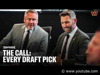 Dreams into Reality | Watch as GM Adam Peters Calls All of Our Commanders NFL Draft Picks