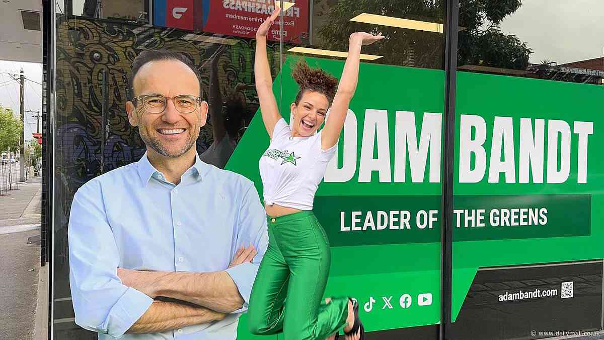 Abbie Chatfield despairs as her political hero Greens leader Adam Bandt faces election defeat