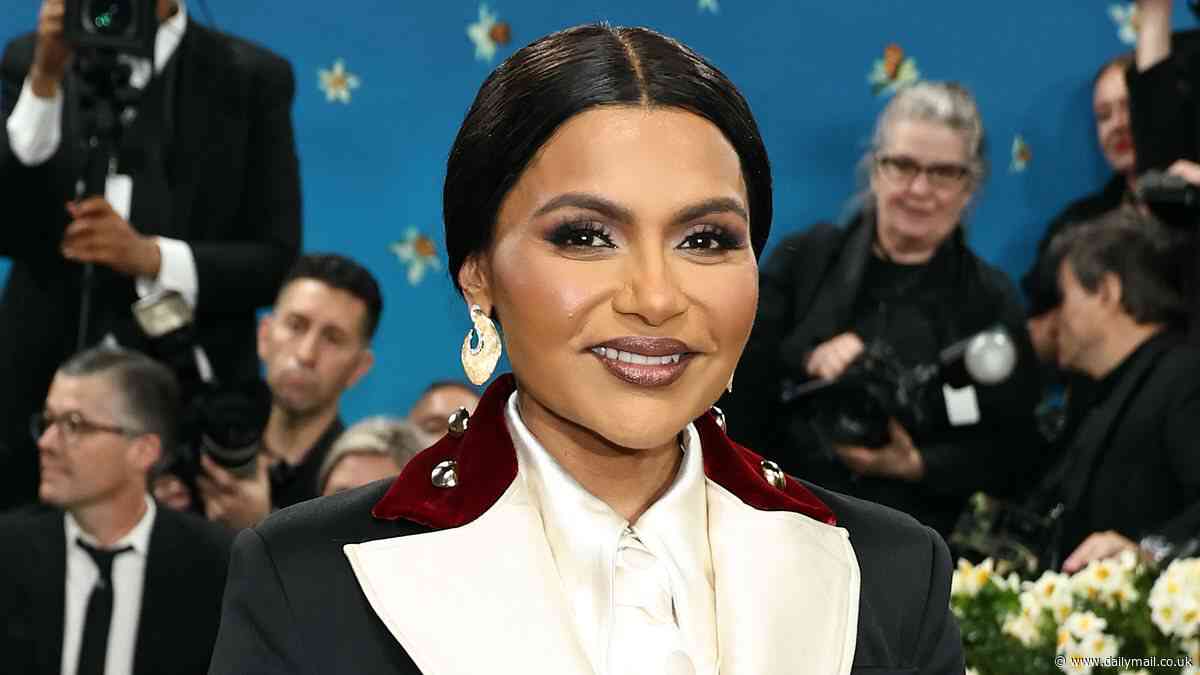 Shrinking Mindy Kaling shows off weight loss in tuxedo dress at Met Gala 2025 amid Ozempic rumors