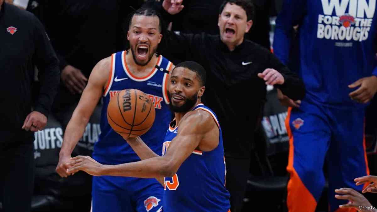 Knicks complete 20-point comeback in Game 1 OT win over Celtics