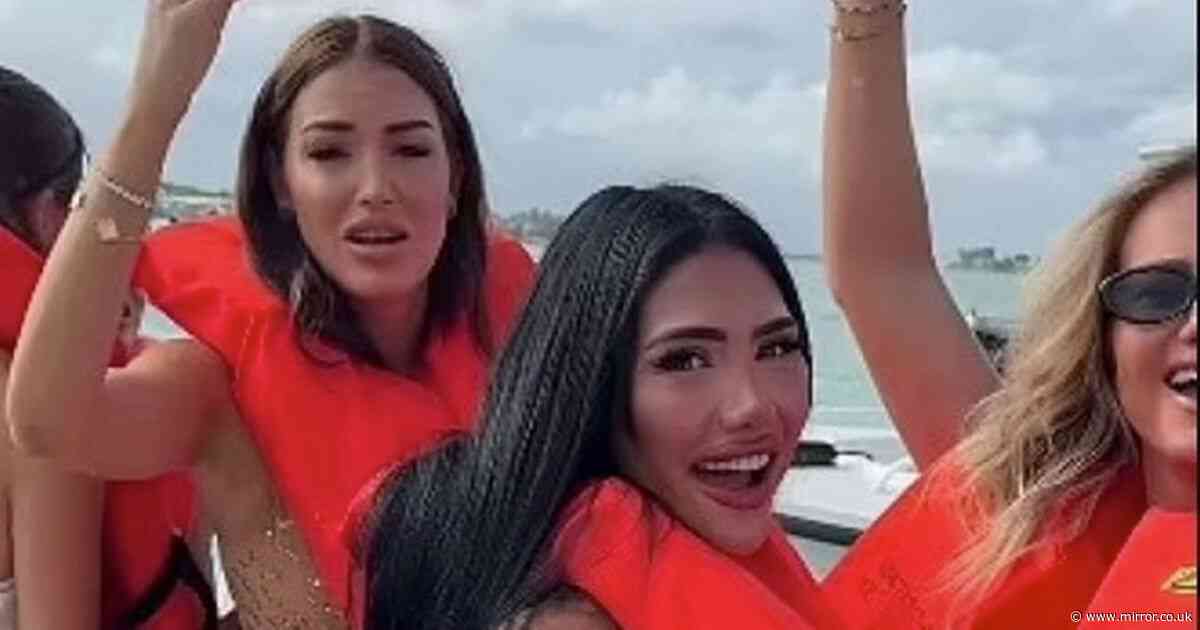Bikini clad influencers mocked online for posing for selfies while their $4.5M Lamborghini yacht sank off Miami