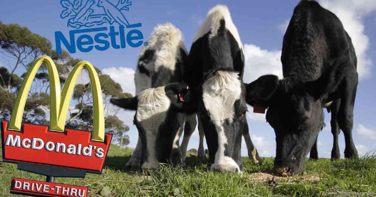 McDonald's, Nestle sales paint an uncertain picture for Australian dairy