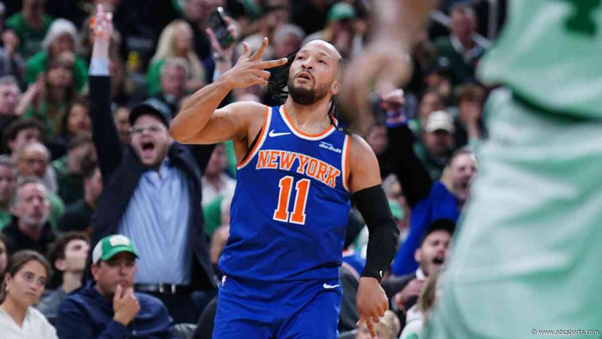 Knicks come from 20 down, beat Celtics 108-105 in OT as Bridges&#39; steal preserves Game 1 win