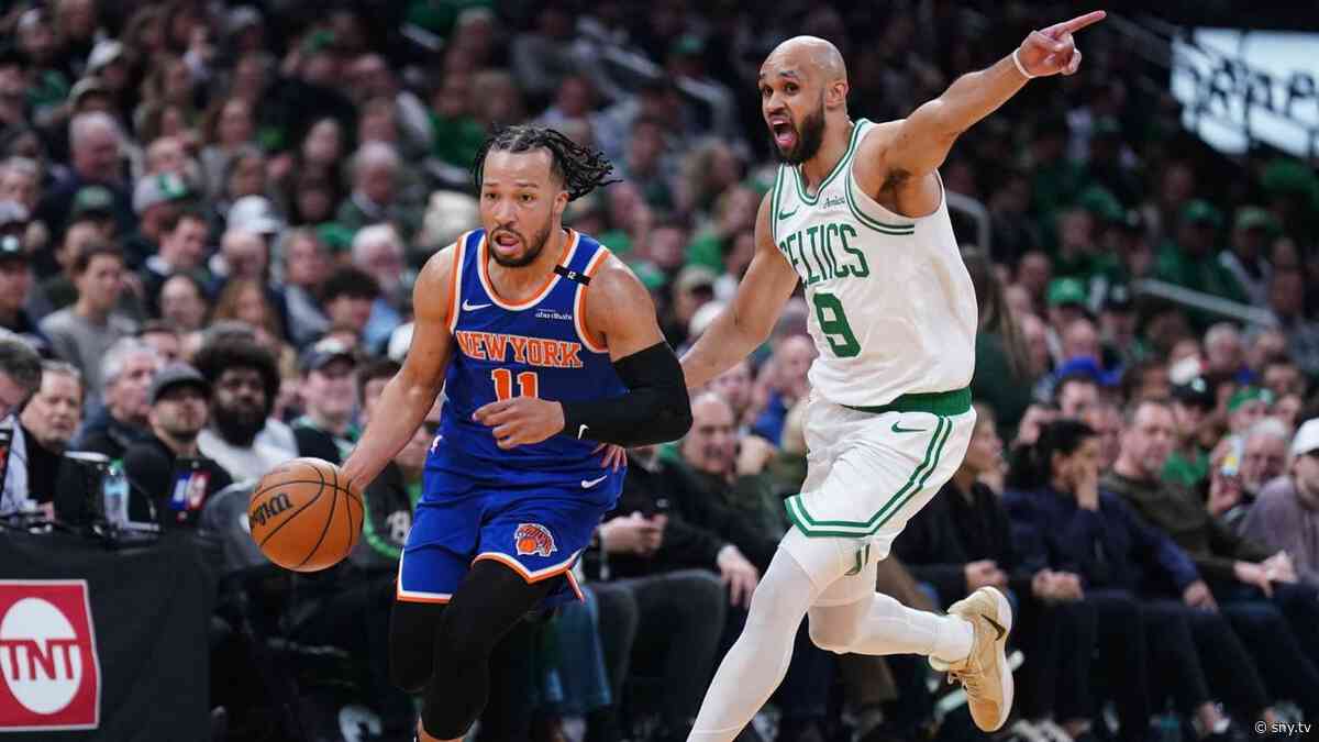 Knicks find ways to &#39;keep fighting, sticking together&#39; for resilient Game 1 win over Celtics