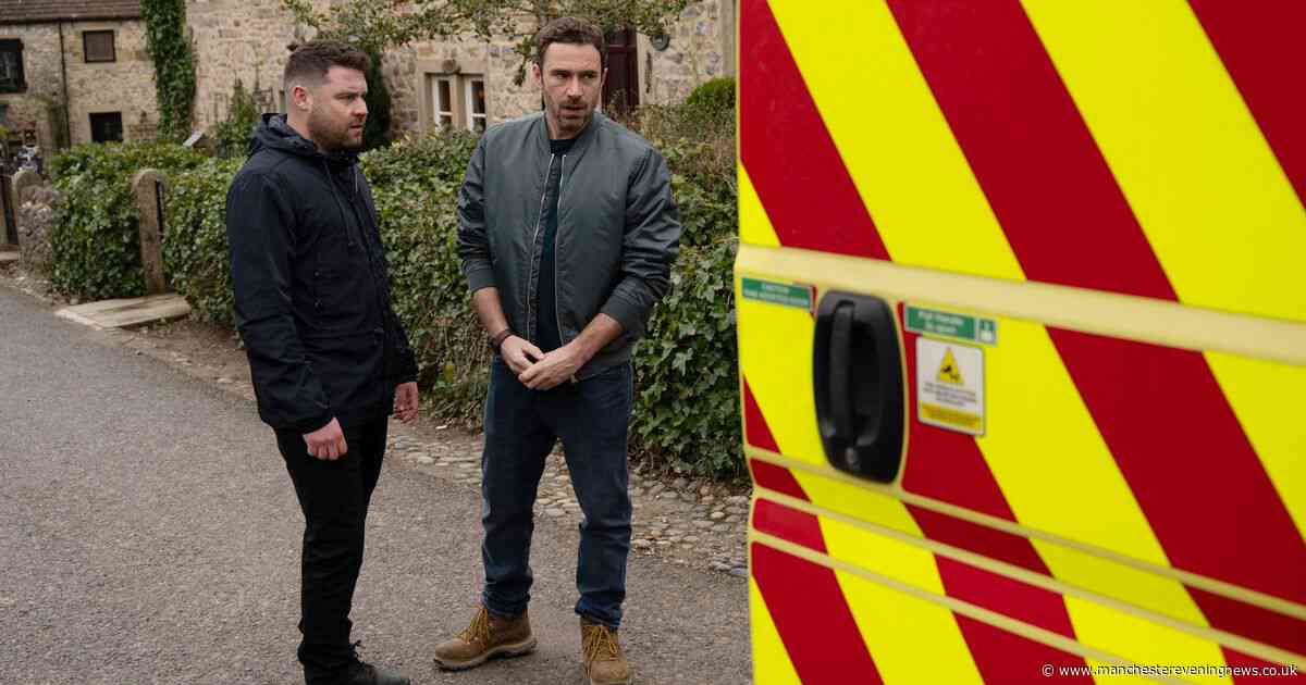 5 Emmerdale spoilers as John and Mack's feud escalates, a villager is rushed to hospital and Moira's past returns
