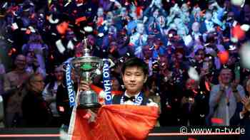 Triumphales WM-Finale: Chinese Zhao schreibt Snooker-Geschichte