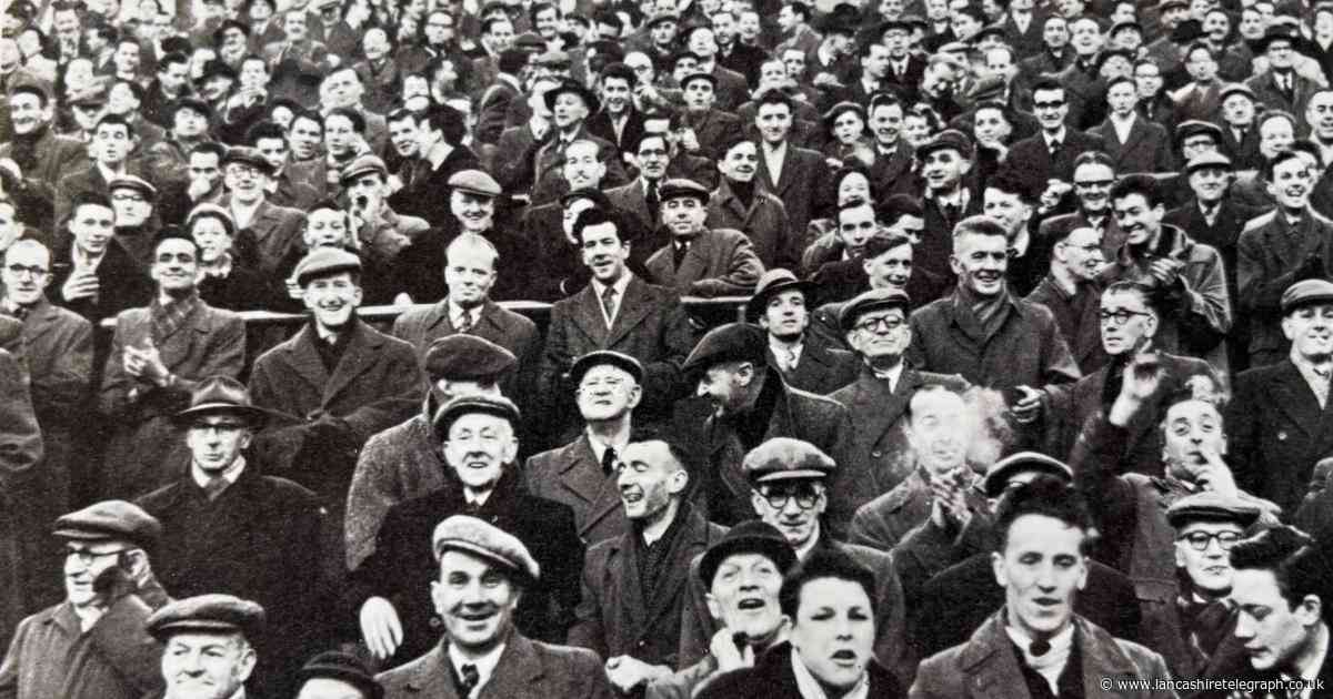 Flat caps and suits for Accrington Stanley fans in the 1940s