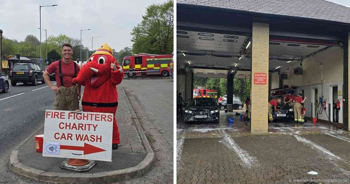 More than £1,000 raised after fire station's charity car wash
