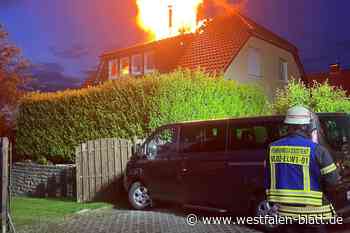 Ein Verletzter bei Schornsteinbrand in Vlotho