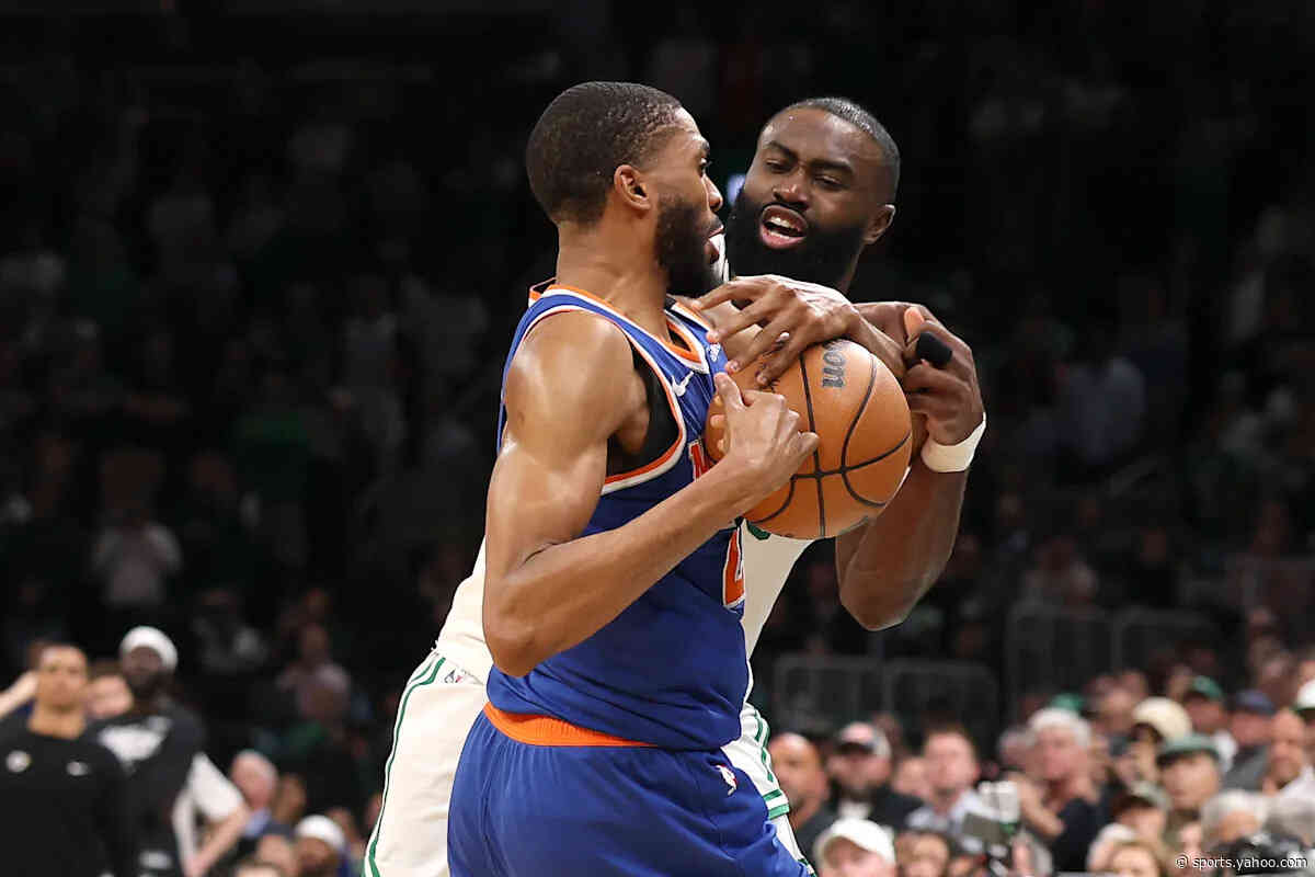 &#39;Just grittiness&#39;: Mikal Bridges steals Game 1 as Knicks out-tough Celtics