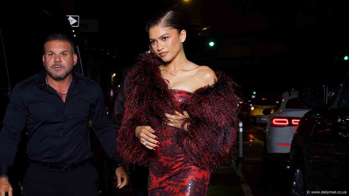 Zendaya stuns in a form-fitting Bardot dress as fashion forward actress leads the Met Gala after-party glamour with Hailey Bieber, Sabrina Carpenter and Jenna Ortega