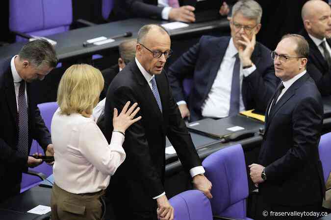 Friedrich Merz’s bid to become Germany’s 10th chancellor fails first ballot by 6 votes
