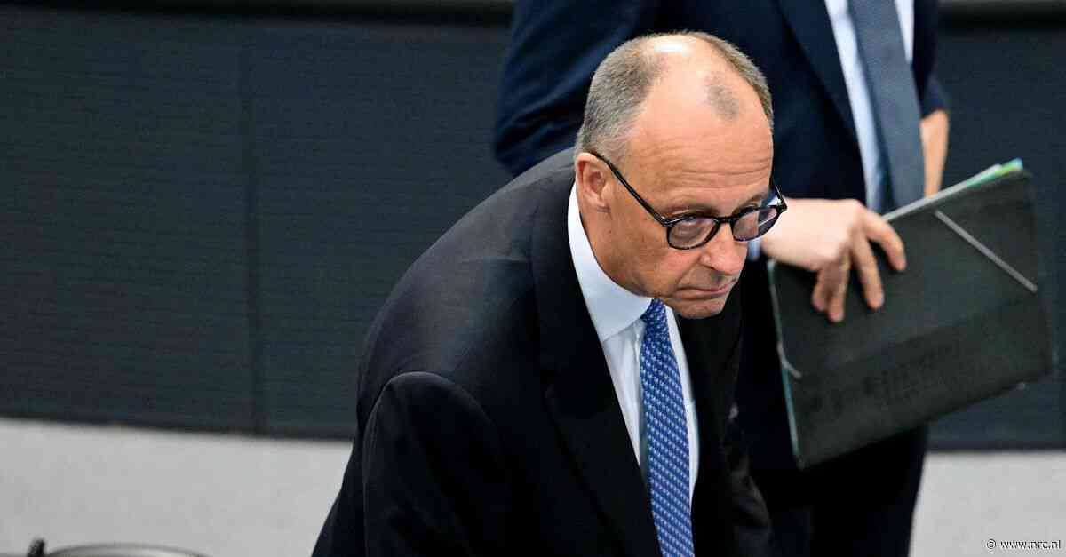 Historische nederlaag voor beoogde Duitse bondskanselier in eerste stemronde: CDU-leider Merz komt zes stemmen te kort