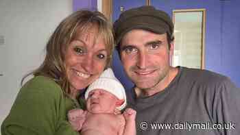 Michaela Strachan is a gran! TV presenter, 59, confirms stepson Thomas Chevallier has welcomed his first child with partner Mikayla Humphries after 'long and stressful labour'
