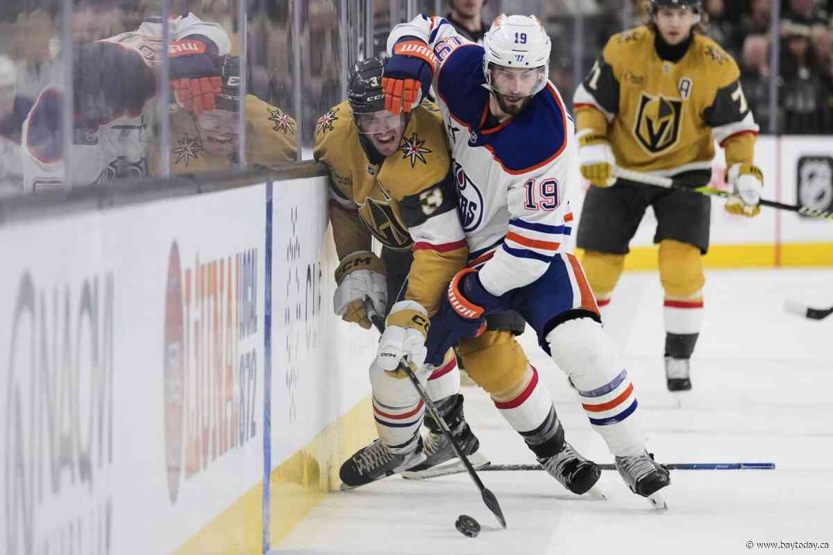 Oilers, Golden Knights open second-round NHL playoff series tonight