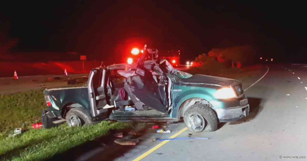 Driver hospitalized in rollover pickup truck crash in Southern Pines