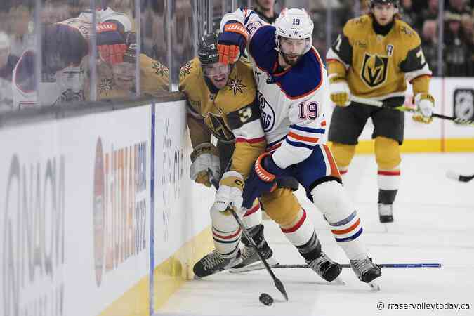 Oilers, Golden Knights open second-round NHL playoff series tonight