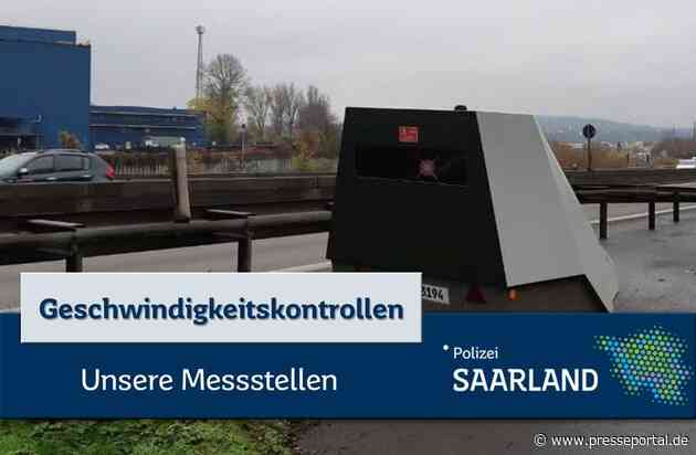 POL-SL: Geschwindigkeitskontrollen im Saarland / Ankündigung der Kontrollörtlichkeiten und -zeiten 20. KW 2025