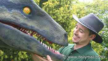 Fury as thieves steal pair of animatronic DINOSAURS from outside hotel as heartbroken owner says it's 'like I've lost my children'