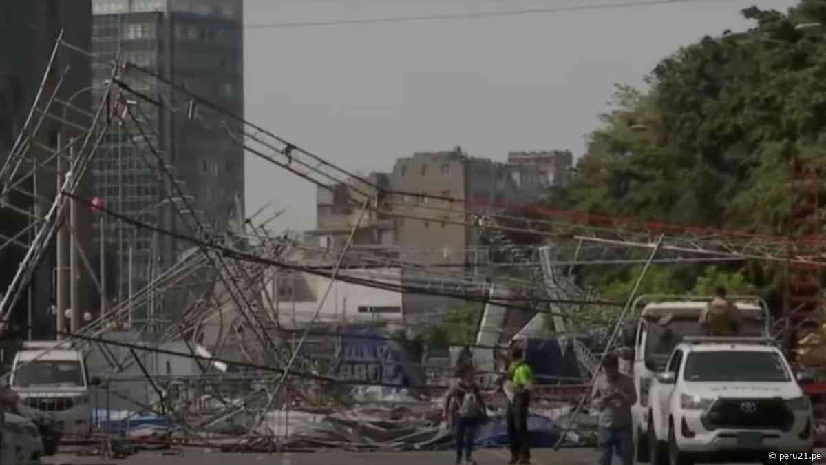 Estructura colapsa tras el Día del Cómic Festival en Jesús María y deja cuatro heridos