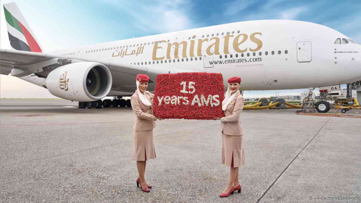 Emirates 15 jaar actief op Schiphol: al bijna 7 miljoen passagiers stapten aan boord