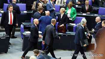 Lange Gesichter bei der CDU, Häme von der AfD – das Merz-Debakel in Bildern